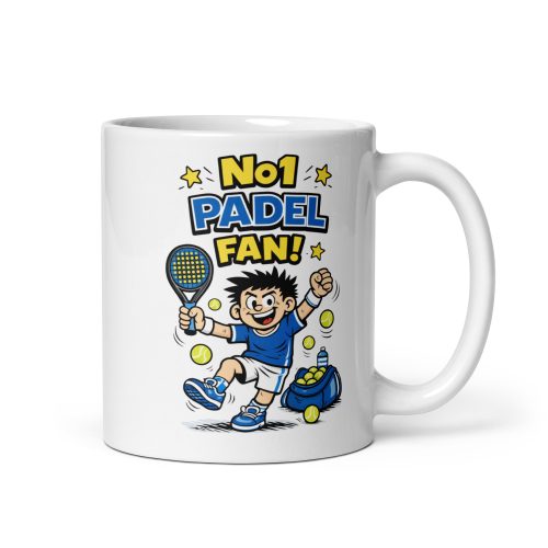 No1 Padel Fan Mug Gift for padel players