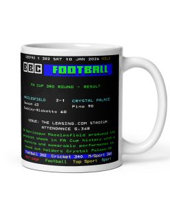 Macclesfield v Crystal Palace 2026 FA Cup Ceefax Mug