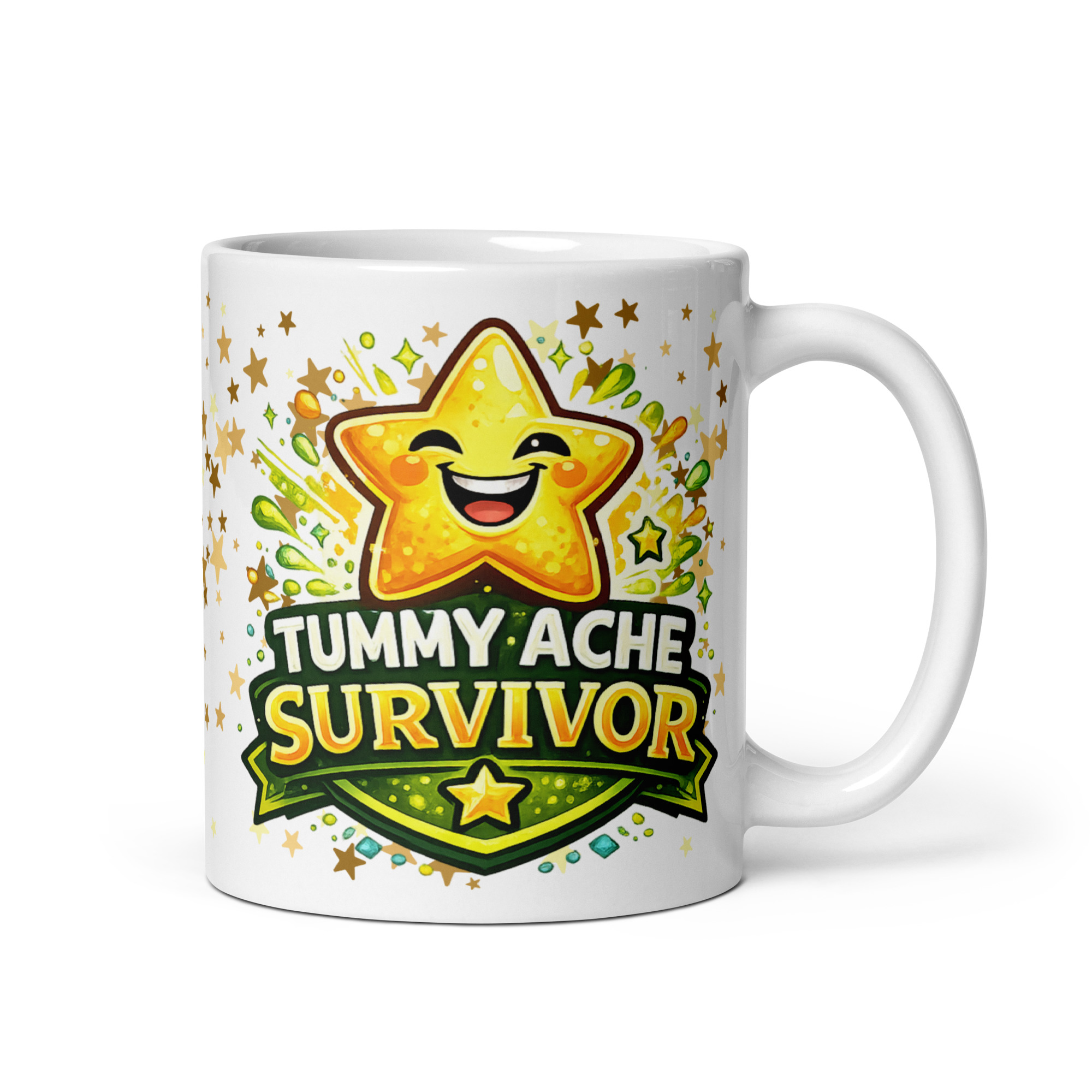 Tummy Ache Survivor Mug Gift For Office Heroes