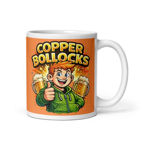 Copper Bollocks Mug Gift Present for Ginger Haired Men