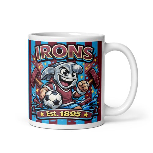 Irons Est. 1895 Hammers Mug West Ham Mugs
