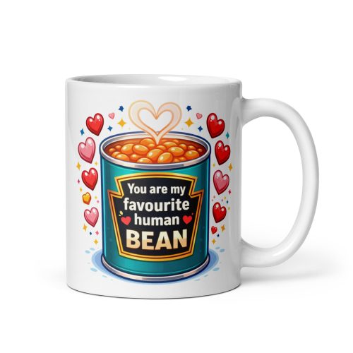 My Favourite Human Bean Valentines Mug Baked Beans