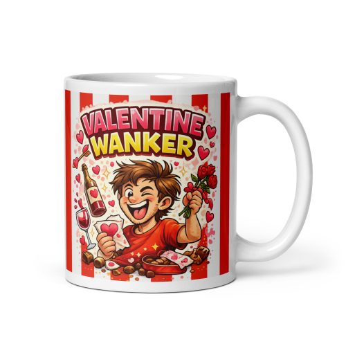 Valentine Wanker Mug Anti-Valentine Gift Mug