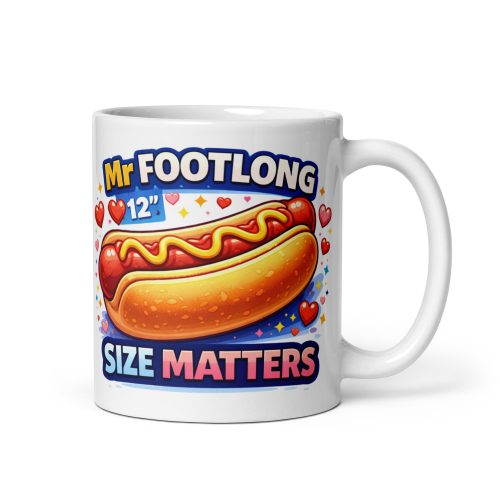 Mr Footlong Funny Hot Dog Valentine Gift Mug