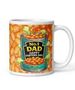 Dad Happy Farters Day Baked Beans Mug