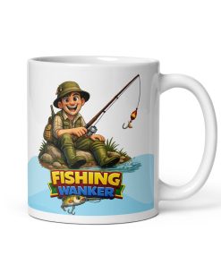 Fishing Wanker Mug Banter Gift For Fishing Mates