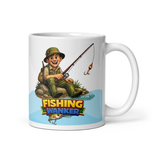 Fishing Wanker Mug Banter Gift For Fishing Mates