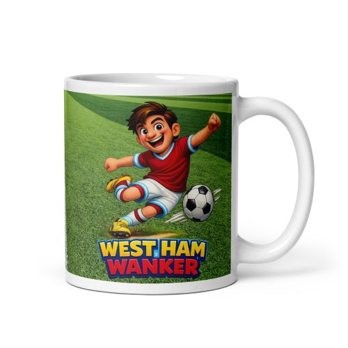 West Ham Wanker Mug Funny Banter Gift For Hammers
