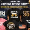 Milestone Birthday T-shirts