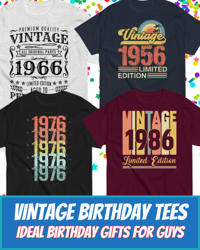 Vintage Birthday T-shirts