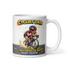Cyclist Dad Mug Cycling Gift For Birthdays Fathers Day
