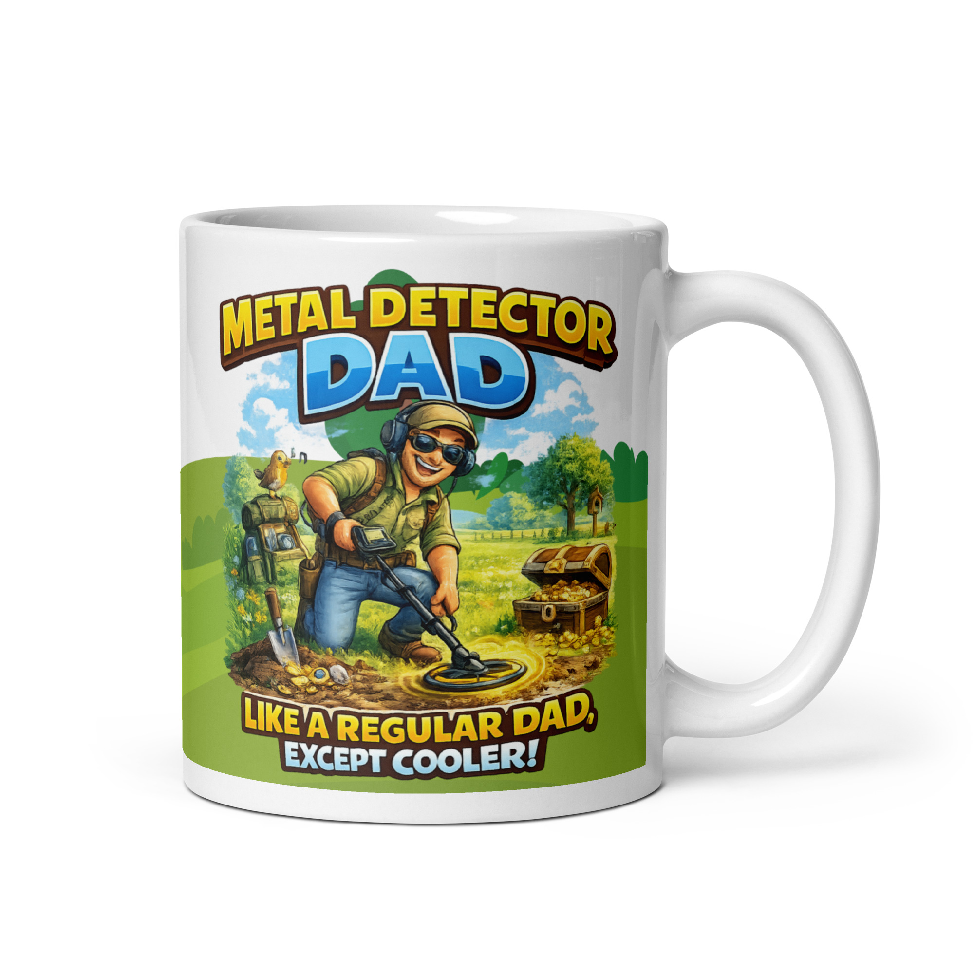 Metal Detecting Dad Mug Detectorist Gift For Birthdays Fathers Day
