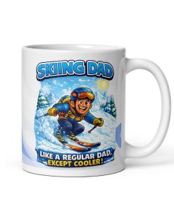 Skiing Dad Mug Skiing Gift For Birthdays Fathers Day