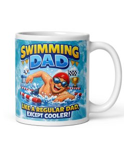 Swimming Dad Mug Swimming Gift For Birthdays Fathers Day