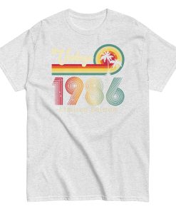 Vintage 1986 Limited Edition T Shirts Birth Year Gift