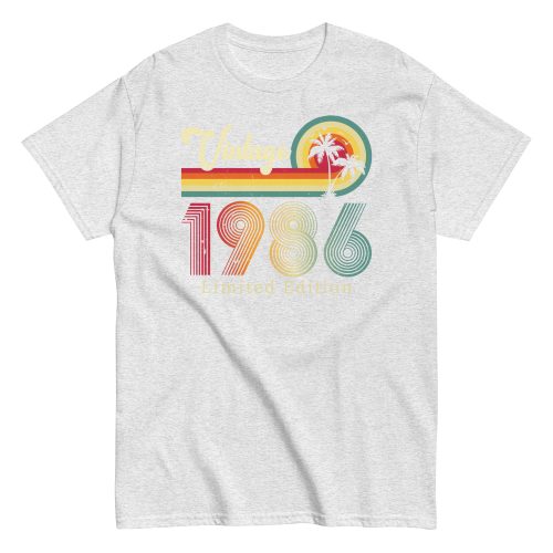 Vintage 1986 Limited Edition T Shirts Birth Year Gift