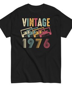 Vintage 1976 T-Shirt Cassette Tape Design