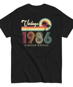 Vintage 1986 Limited Edition T Shirts Birth Year Gift