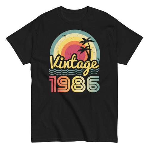 Vintage 1986 Retro Sunset T-shirts