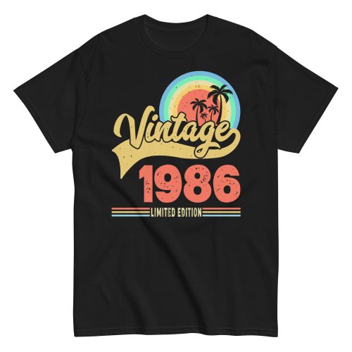 Vintage 1986 Limited Edition t-shirt Retro Sunset