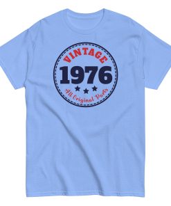 Vintage 1976 All Original Parts T Shirts Gift Idea