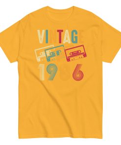 Vintage 1986 Cassette Tape Retro Birth Year T-Shirt