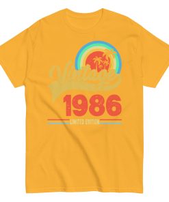 Vintage 1986 Limited Edition t-shirt Retro Sunset