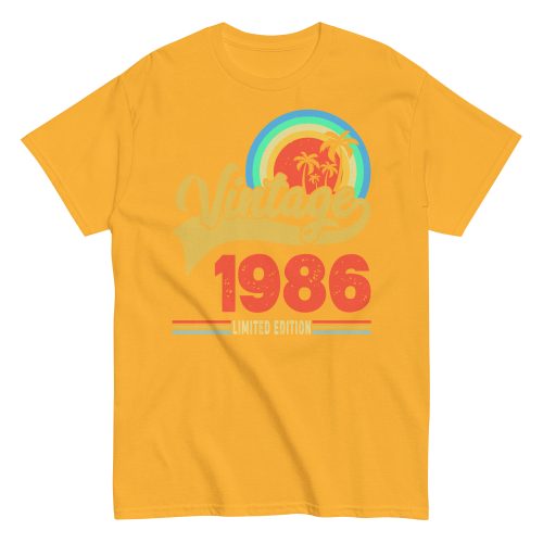 Vintage 1986 Limited Edition t-shirt Retro Sunset