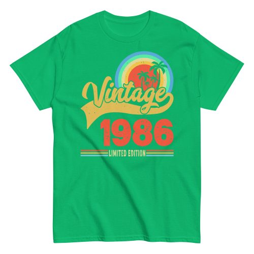 Vintage 1986 Limited Edition t-shirt Retro Sunset