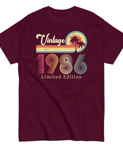 Vintage 1986 Limited Edition T Shirts Birth Year Gift