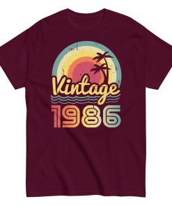 Vintage 1986 Retro Sunset T-shirts