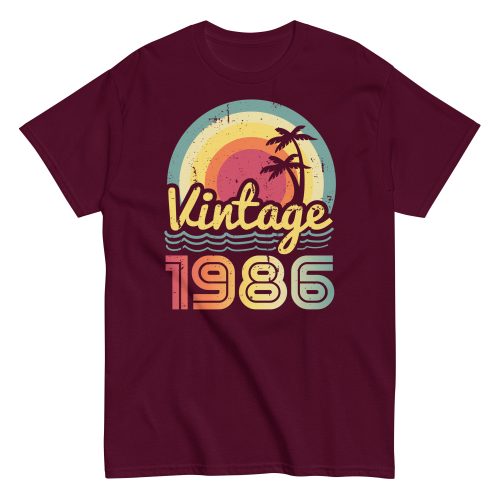 Vintage 1986 Retro Sunset T-shirts
