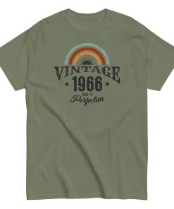 Vintage 1966 Aged To Perfection T Shirt Birthday Gift