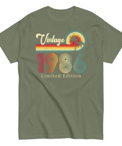 Vintage 1986 Limited Edition T Shirts Birth Year Gift