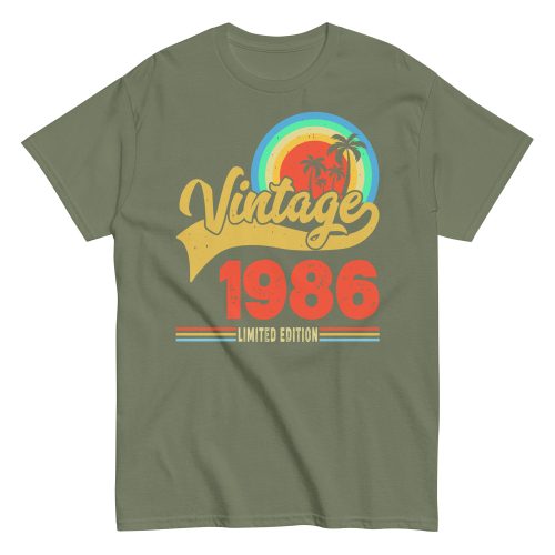 Vintage 1986 Limited Edition t-shirt Retro Sunset