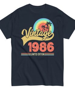 Vintage 1986 Limited Edition t-shirt Retro Sunset