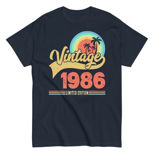 Vintage 1986 Limited Edition t-shirt Retro Sunset