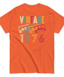 Vintage 1976 T-Shirt Cassette Tape Design