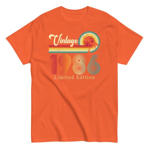 Vintage 1986 Limited Edition T Shirts Birth Year Gift