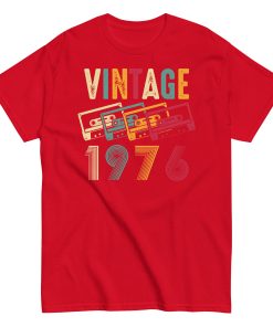Vintage 1976 T-Shirt Cassette Tape Design