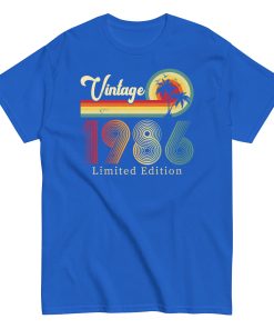 Vintage 1986 Limited Edition T Shirts Birth Year Gift