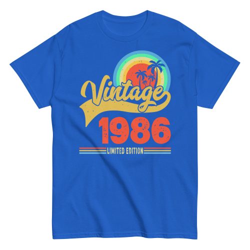 Vintage 1986 Limited Edition t-shirt Retro Sunset