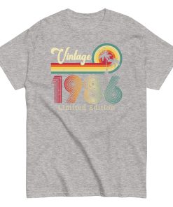 Vintage 1986 Limited Edition T Shirts Birth Year Gift