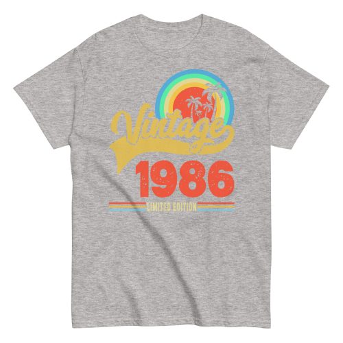 Vintage 1986 Limited Edition t-shirt Retro Sunset