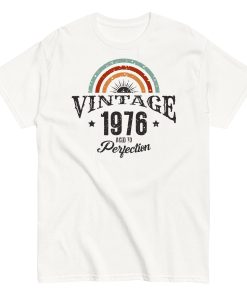 Vintage 1976 Aged To Perfection T-shirt 1976 Birth Year Gift