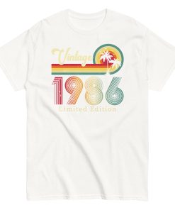 Vintage 1986 Limited Edition T Shirts Birth Year Gift
