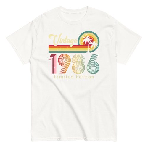 Vintage 1986 Limited Edition T Shirts Birth Year Gift