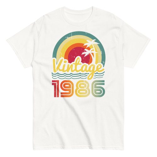 Vintage 1986 Retro Sunset T-shirts