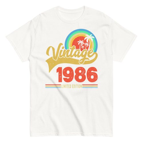 Vintage 1986 Limited Edition t-shirt Retro Sunset