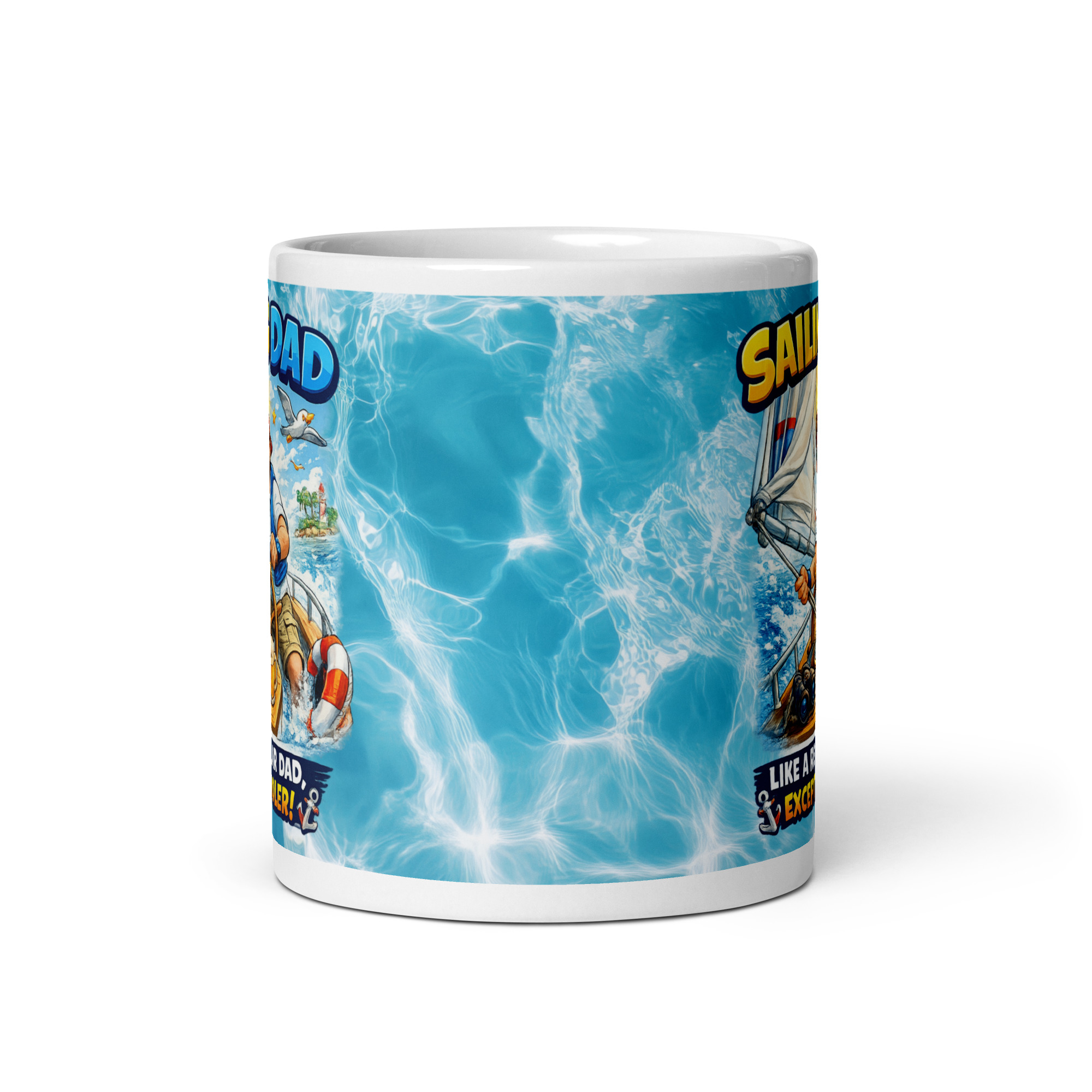 Sailing Dad Mug Sailing Gift For Birthdays Fathers Day
